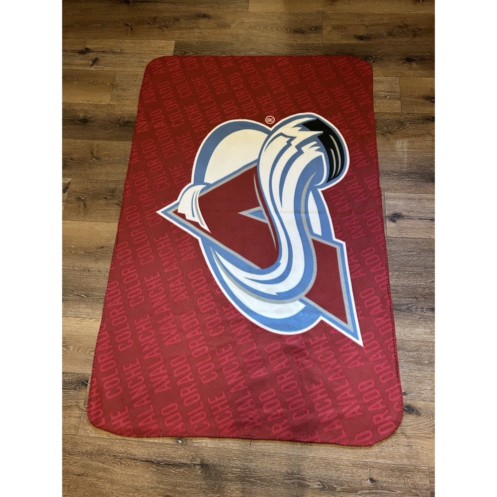 Colorado Avalanche NHL Fan Apparel Blankets AA Mills Size 59" X 39"Red Blue